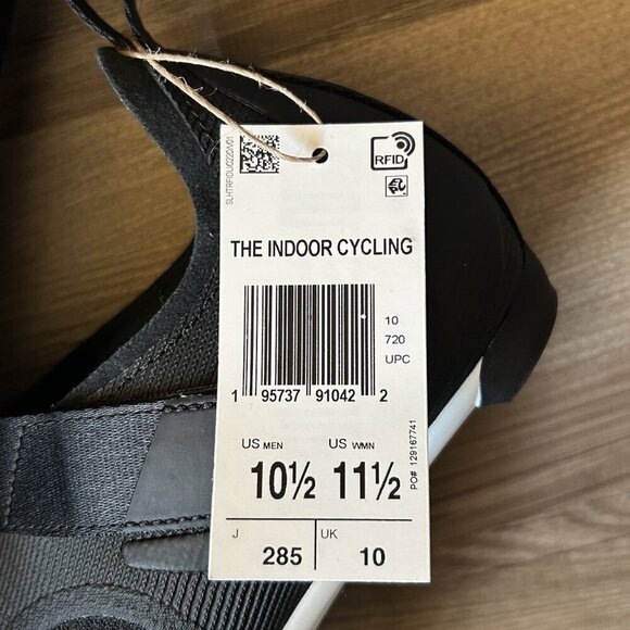 Adidas The Indoor Cycling Shoes Size Men’s 10.5 - Womens 11.5 Black White GX6544 - Picture 15 of 16